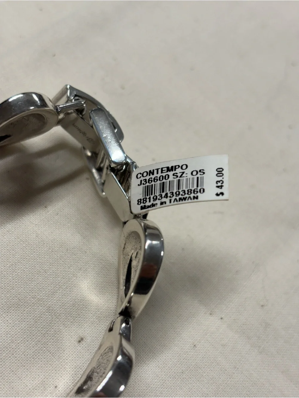Brighton Silver Swirl Link Bracelet